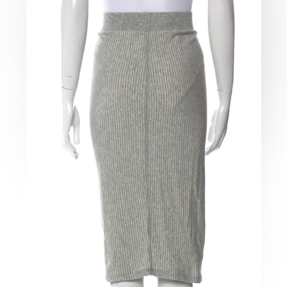 James Perse - Cotton Fleece Pencil Skirt - M/2 - Picture 6 of 6